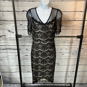 Fire Los Angeles Black Lace Dress